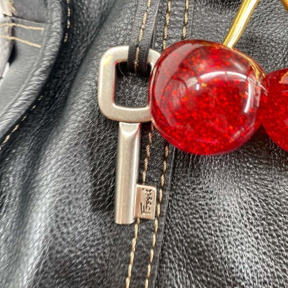 Fossil XL Black Leather Handbag - Picture 11 of 15